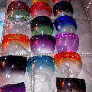 Shaded and clear face shields